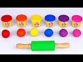 Play With Clay 🌈😻 Learning Colors and Letters | Kids Videos By Muffin Socks
