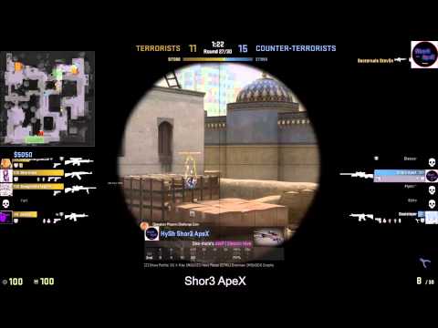 CS:GO AWP 1vs.4 AWP/ P250 Clutch to Win the Match