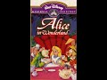 Opening To Alice In Wonderland VHS 1997