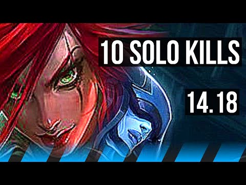 KATARINA vs LISSANDRA (MID) | 10 solo kills, 68% winrate, Legendary, 16/3/4 | EUW Diamond | 14.18