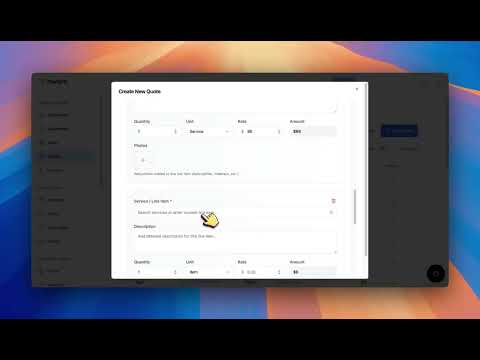 Video for 'Quote & Invoice' benefit