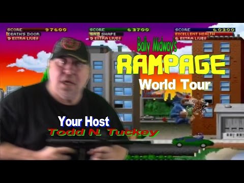 #799 Bally Midway RAMPAGE WORLD TOUR Arcade Video Game THREE Players! TNT Amusements