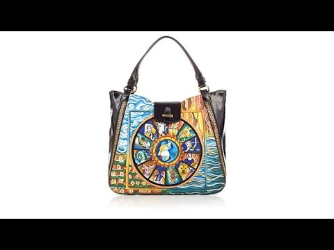 Sharif Leather Handpainted Shopper