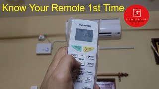 Daikin AC Remote Guide |  How to Use / Operate Daikin AC Remote ? | Know Your Daikin AC Remote