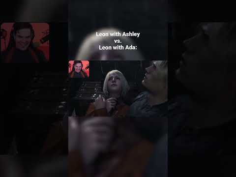 Leon catches Ashley vs. Leon catches Ada comparison (Resident Evil 4 Remake)