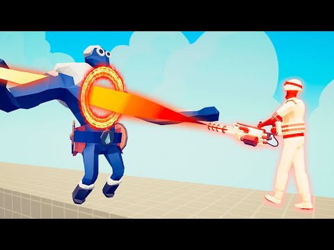 SUN BEAM NINIGUN vs EVERY FACTION | TABS Totally Accurate Battle Simulator