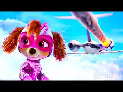 Skye and Chase rescues a crashing plane 😨 | PAW Patrol 2: The Mighty Movie | CLIP