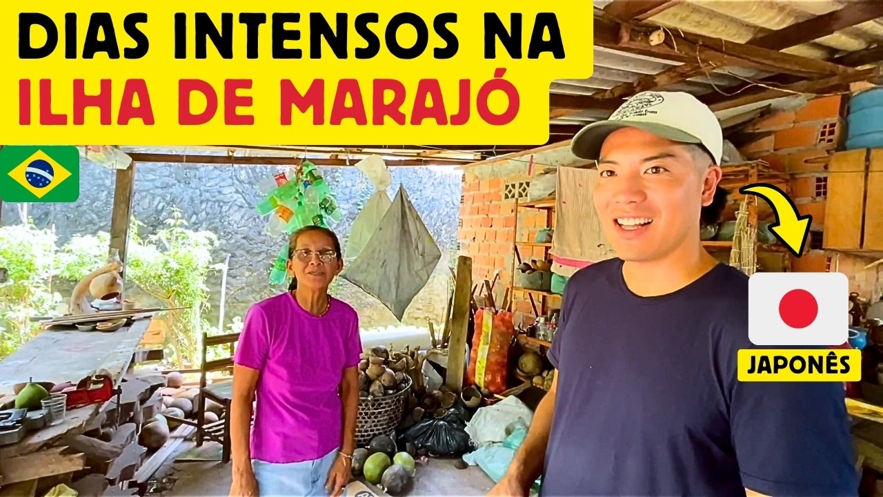 Um japonês tendo dias intensos na Ilha de Marajó