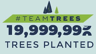 The Moment @MrBeast, @MarkRober and TeamTrees planted 20,000,000 Trees!