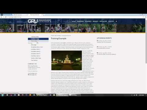 OU Campus Training: Editing the Sidenav