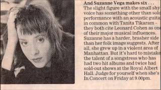 Suzanne Vega - live Northampton U.S.A. 17th May 1984