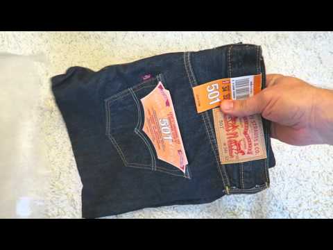 Genuine Levi's Men's 501 Original Fit Jeans from Amazon Unboxing