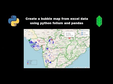 Create A Bubble Map From Excel Data Using Python Folium And Pandas