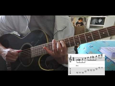 C Harmonic Minor Mode 5 Extended Flamenco Arpeggio Lick (with tabs) - DP's Guitar Encyclopedia