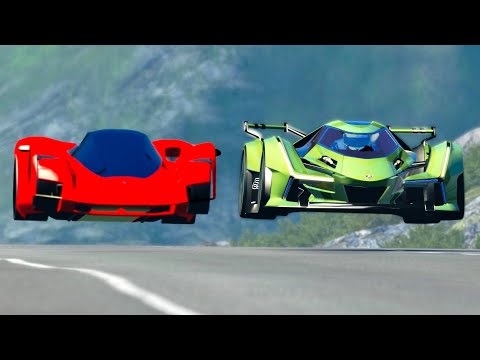 Lamborghini V12 Concept GT vs Ferrari Marte 2050 Concept at Highlands