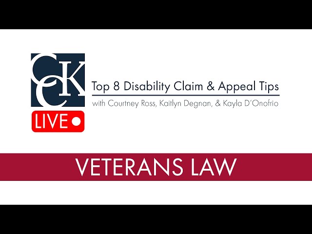 Top 8 VA Disability Claim & Appeal Tips