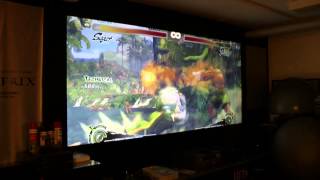 preview picture of video 'Danne play Street Fighting on big screen'