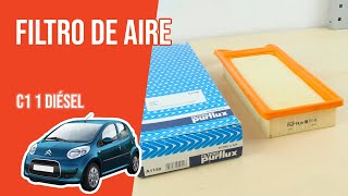 Youtube thumbnail of video "Cómo cambiar el filtro de aire Citroën C1 1 1.4 HDI 💨"