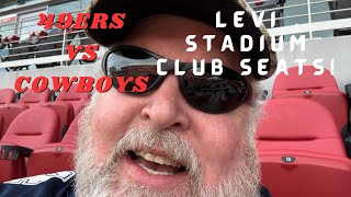 49ers&Cowboys! 2024 Levi Stadium Club Seats!=The Best Fan Experience! #49ers #dallascowboys@49ers