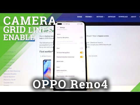 How to Show/Hide Gridlines in OPPO Reno4 – Camera Orientation Lines
