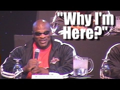 Lee Priest Films Ronnie Coleman At The 2006 Mr. Olympia Press Conference