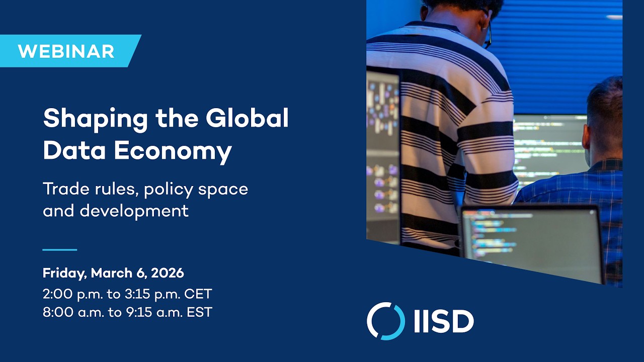 Shaping the Global Data Economy: Trade rules, policy space, and development