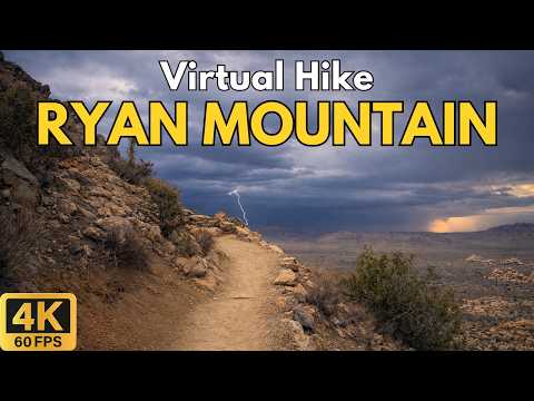 4K Virtual Treadmill Hike – Ryan Mountain Full Ascent & Descent, Joshua Tree NP | Scenic 70-Min Walk