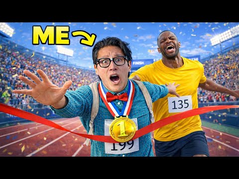 Ich habe mich als Nerd verkleidet bei einem Leichtathletikwettkampf einer High School angemeldet!