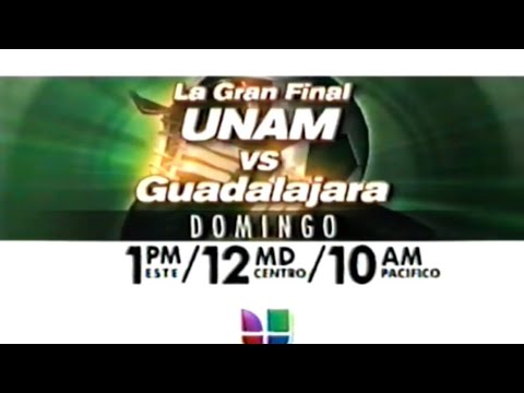 FMF - La Gran Final: UNAM vs Guadalajara Promo on Univision (VHS QUALITY) - June 2004