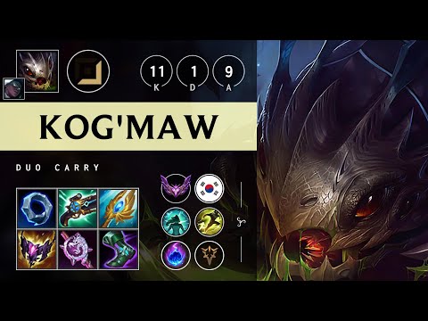 Kog'Maw ADC vs Ashe - KR Master Patch 25.05