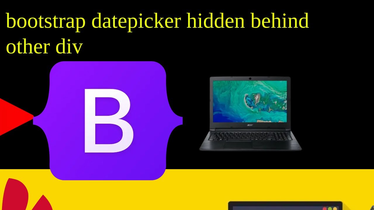 bootstrap datepicker hidden behind other div