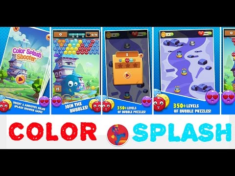 Color Splash Shooter - Bubble Shooter - first play video game review!