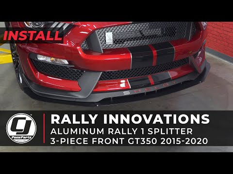 2015-2020 GT350 Install | Rally Innovations 3 Piece Front Splitter