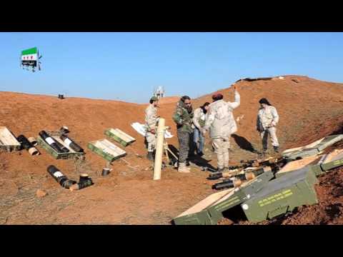 استهداف مقرات النظام بقذائف الهاون في منطقة المجبل وكتيبة المدفعية في ريف درعا من قبل لواء المعتصم بالله النخبة