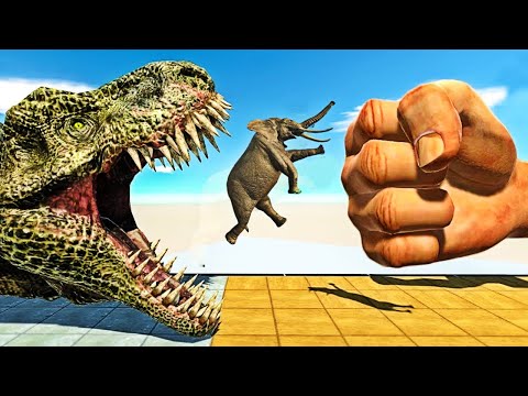 EPIC PUNCH & DINOSAUR Who Can Survive? Animal Revolt Battle Simulator