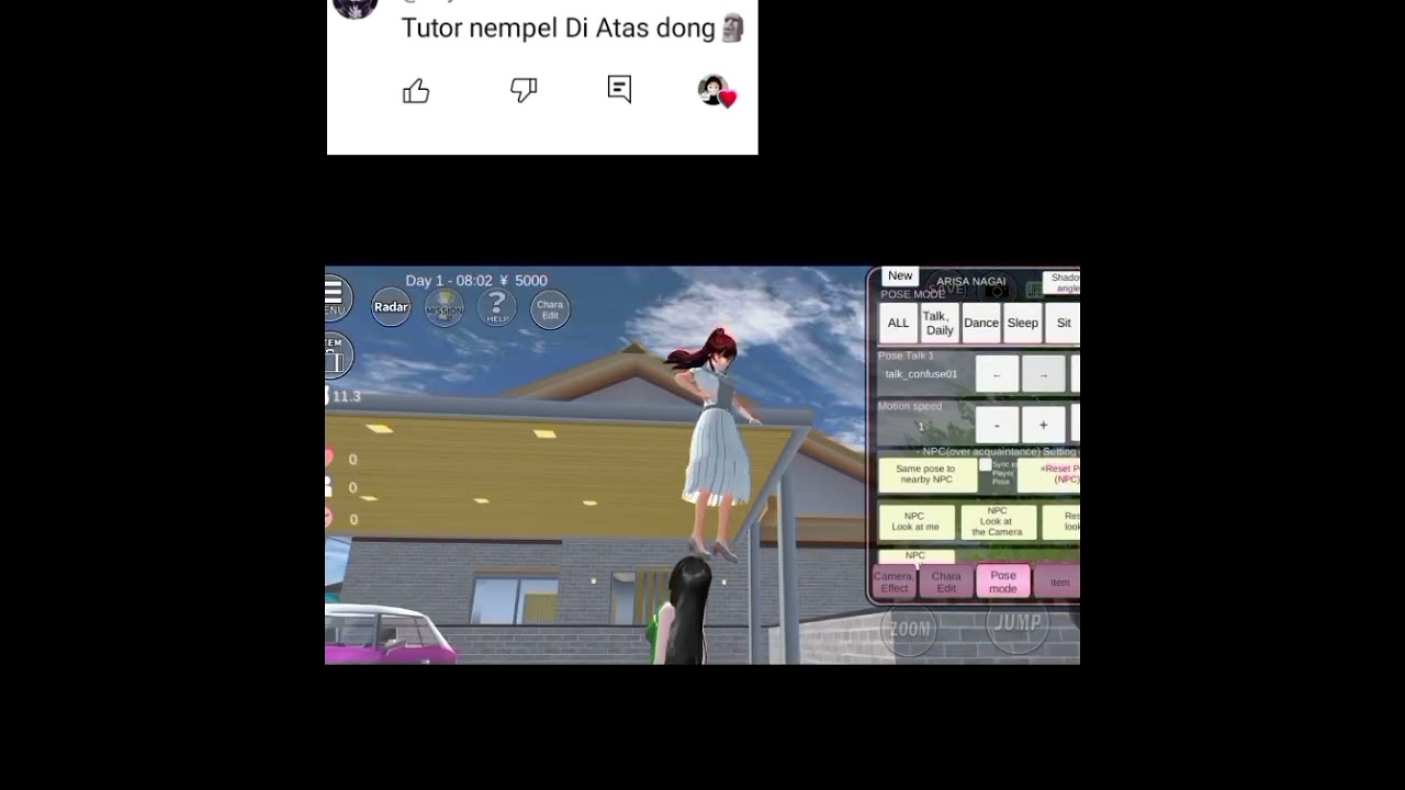 kalo gak ngerti ya masalah elu kan elu yang minta dibuatin 🗿 #sakuraschoolsimulator