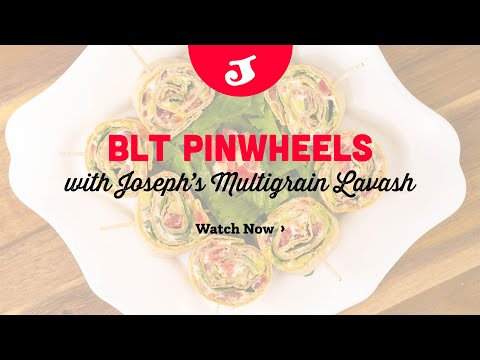 Como fazer cata-ventos Ranch BLT usando Joseph's Multigrain Lavash