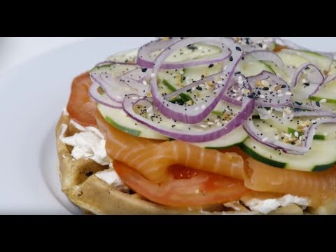 F-Factor Recipes - 20/20 Waffle - Everything Bagel Style