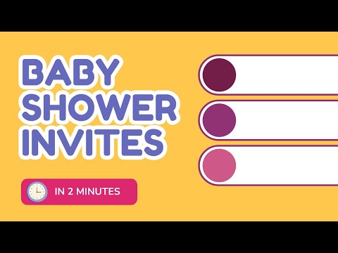 How to create your baby shower invitation online in 2 minutes – (No design skills needed)