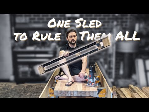 🔥 EASIEST Adjustable Router Sled ANYONE Can Build (Under 10 Mins!)