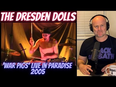 Drum Teacher Reacts: BRIAN VIGLIONE | The Dresden Dolls - 'War Pigs' (Live: In Paradise 2005)