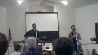 Chris & Caleb performing at First Baptsit Church, Pinewood, TN