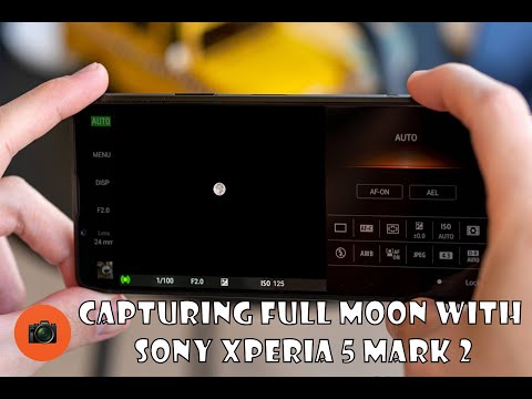 I captured a clear full moon with sony Xperia 5 M2 Camera