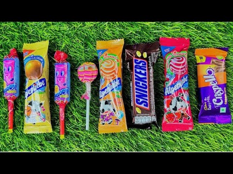 Unboxing GIANT Rainbow Lollipop Candy and chocolate Gummy Candy cutting Satisfying video Asmr.