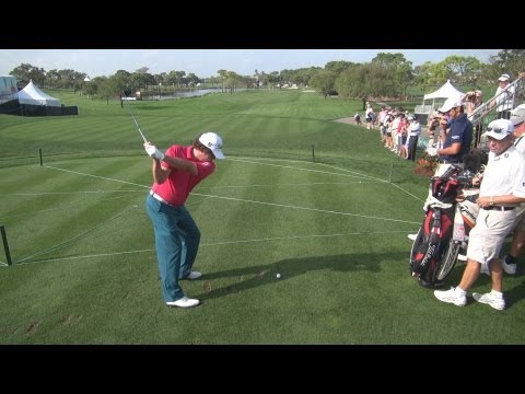 GOLF SWING 2013 - JASON DUFNER FAIRWAY WOOD DRIVE - ELEVATED FULL SPEED & SLOW MOTION - 1080p HD