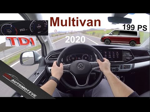2020 | Volkswagen Multivan 6.1 2.0 TDI (199 PS) POV Test Drive + Acceleration 0 - 200 km/h