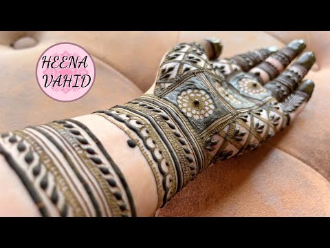 *New* Indian designer mehndi design 2023 | Heena Vahid.