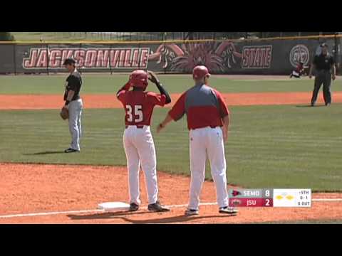Jacksonville State Baseball vs Southeast Missouri State - Game Highlights (4/23/16)