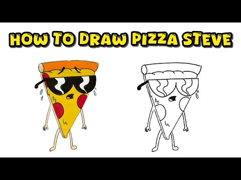 How to Draw Pizza Steve from Uncle Grandpa – Beginner-Friendly Instructions