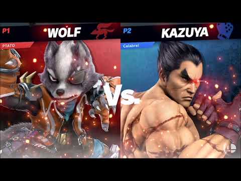 Calabrel (Kazuya) vs DarkP0tat0 (Wolf) pt.4 - Smash Ultimate 12.0.0